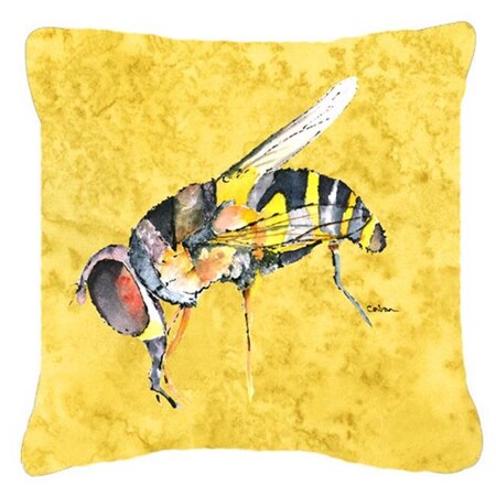 Carolines Treasures Carolines Treasures 8851PW1818 18 x 18 in. Bee On Yellow Indoor & Outdoor Fabric Decorative Pillow 8851PW1818